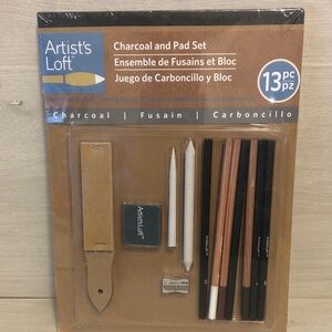 Artist's Loft Charcoal and Pad Set NIB